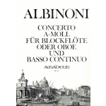 Image links to product page for Concerto in A minor for Flute or Recorder and Continuo